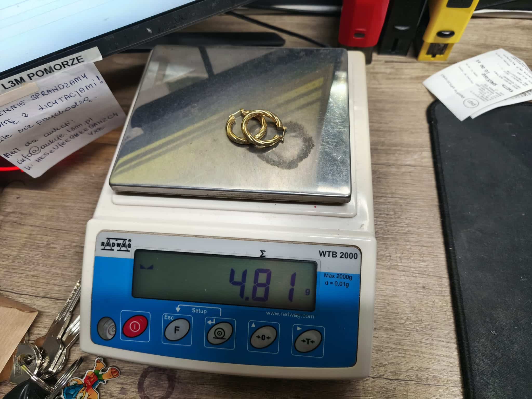 585 ZŁOTO KOLCZYKI 4,79G LL121/2025 P1