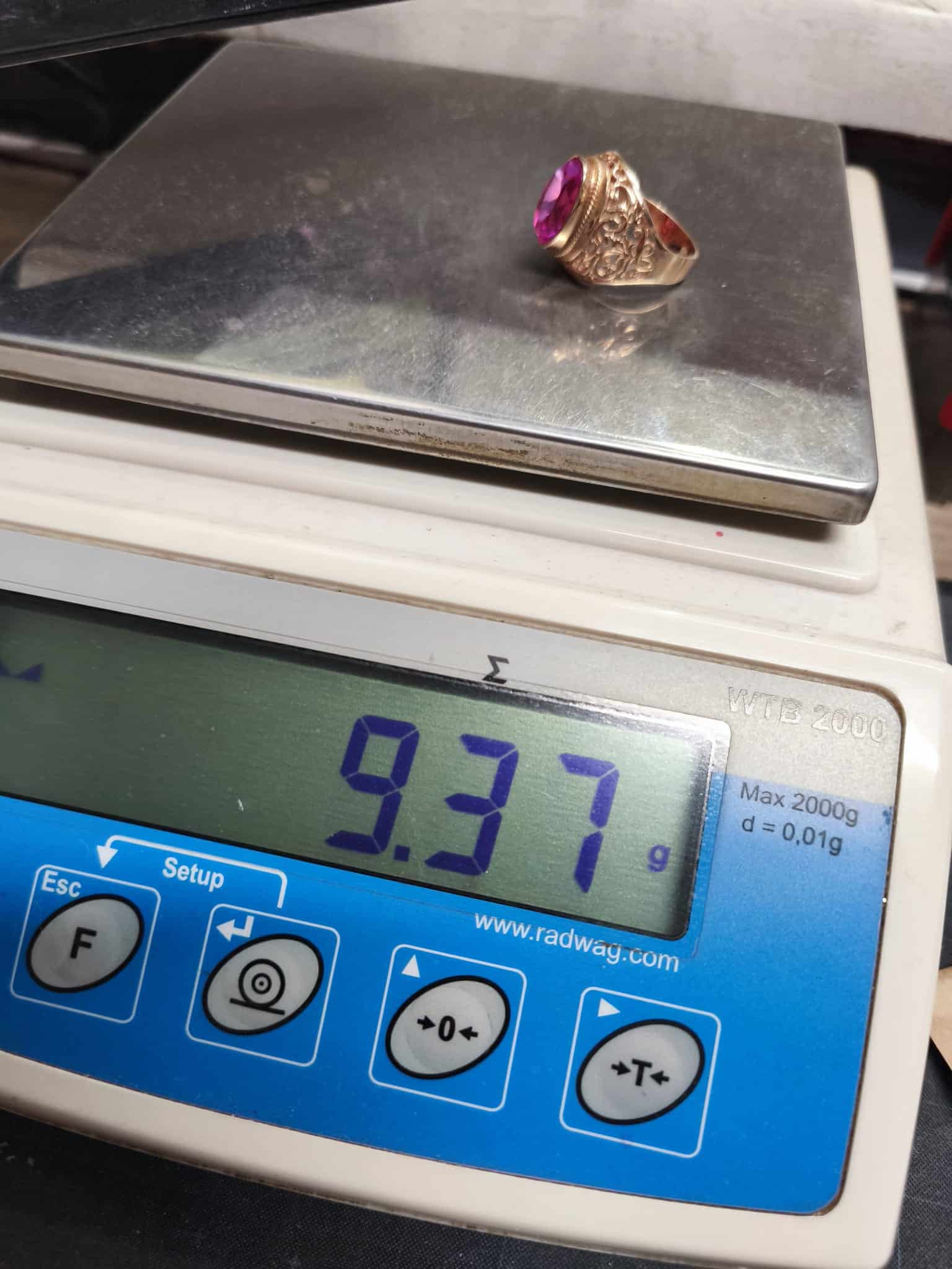 583 ZŁOTO PIERŚCIONEK 9,38G LL 140/2025 p1