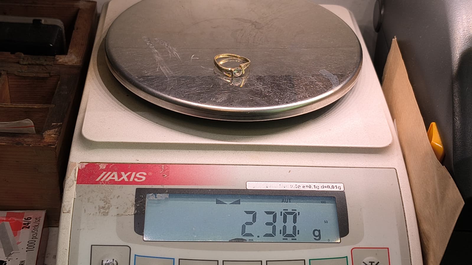 585 ZŁOTO PIERŚCIONEK 2.31G LL126/2026