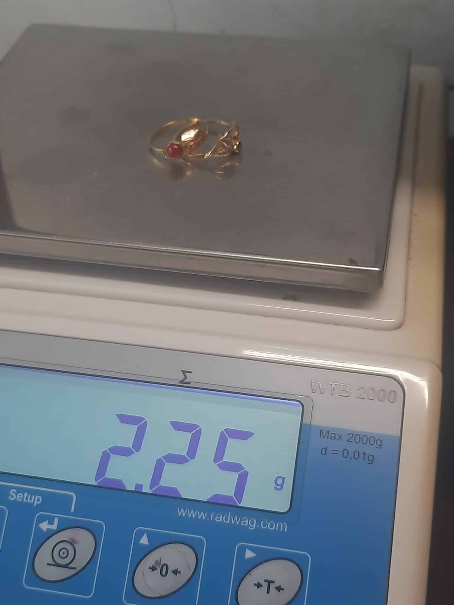 585 ZŁOTO PIERŚCIONEK 2,24G l826/2026 (Kopia)
