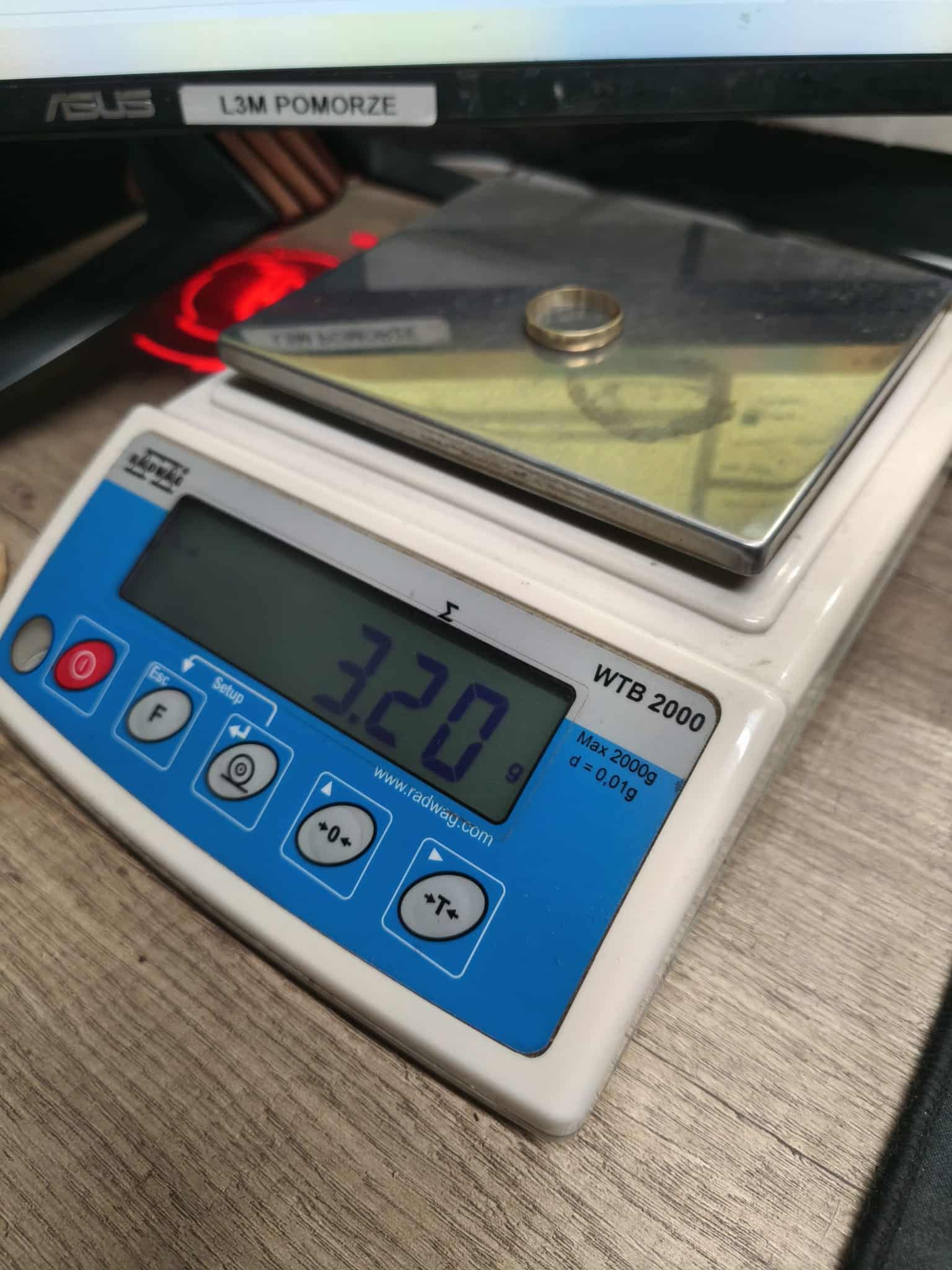585 ZŁOTO OBRĄCZKA 3,21G LL209/2026 P1