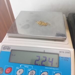 585 ZŁOTO ŁAŃCUSZEK Z ZAWIESZKĄ 2,24G l908/2026 (Kopia)