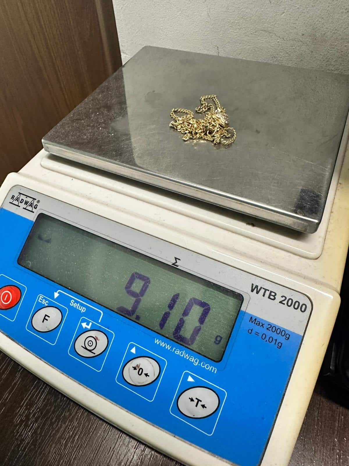 585 ZŁOTO ŁANCUSZEK + ZAWIESZKA 9.13G L1032