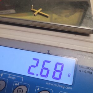585 ZŁOTO ZAWIESZKA KRZYŻYK 2,68G LL275/2026