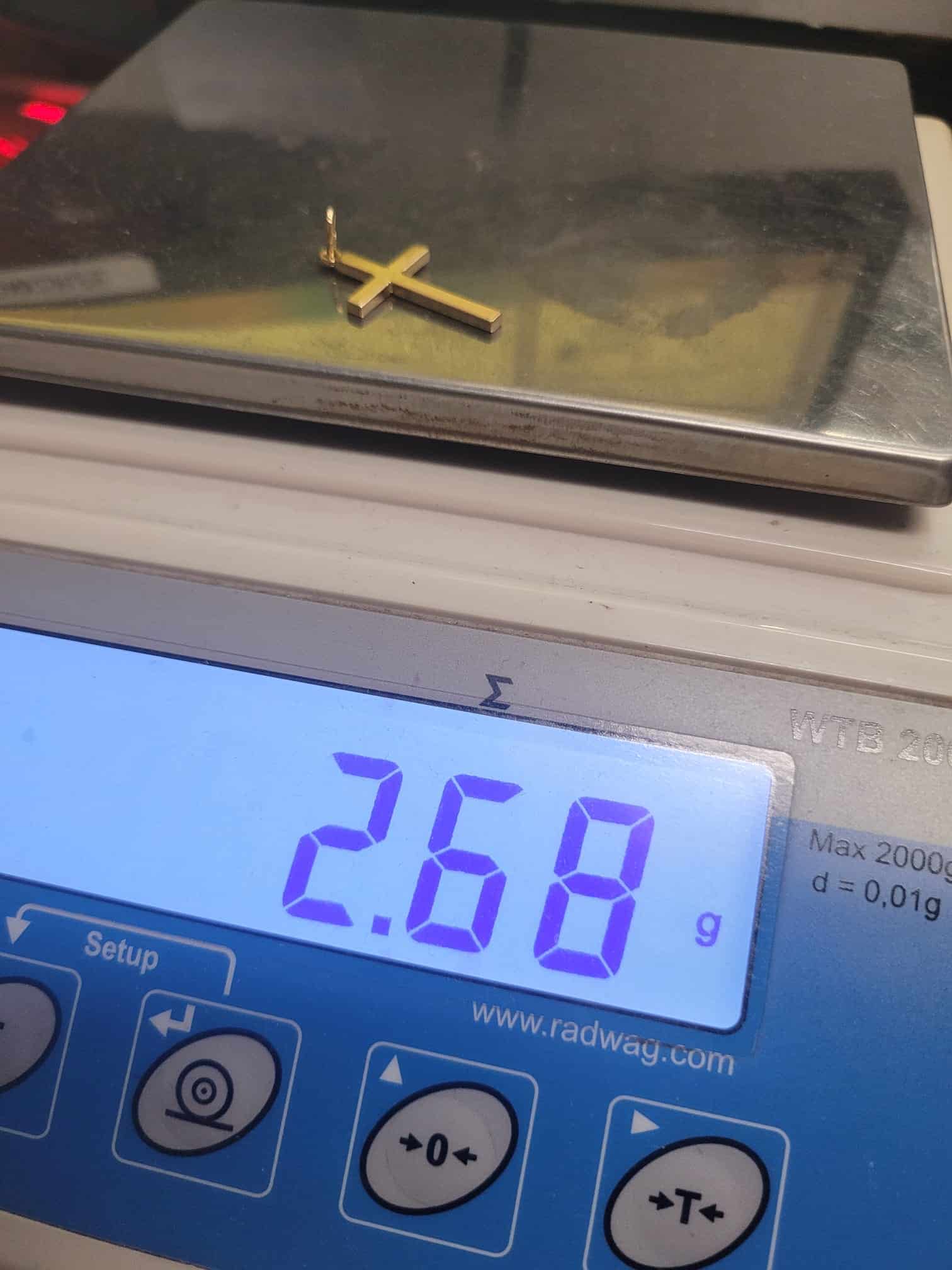 585 ZŁOTO ZAWIESZKA KRZYŻYK 2,68G LL275/2026