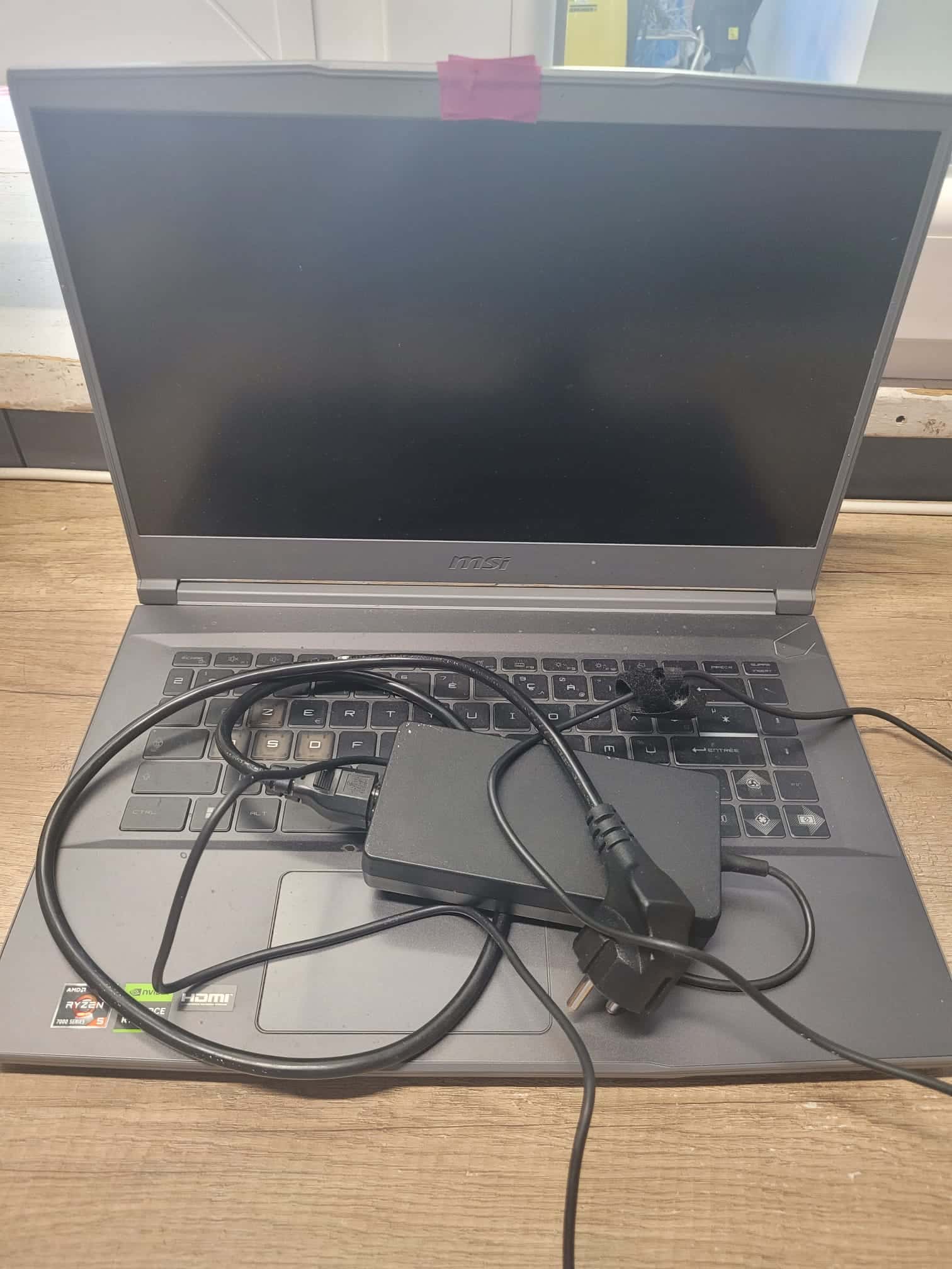 LAPTOP MSI THIN A15 RYZEN 5-7535HS 16GB 512GB SSD, ZASILACZ LL278/2026