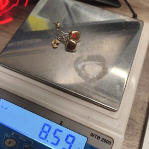 ZŁOTO MIKS 2 X SPINKI 2 KOLCZYKI ZŁOM L2259/2026 P